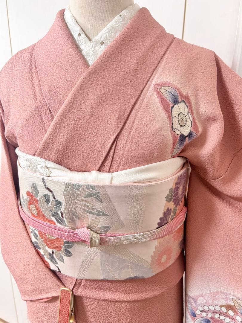 正絹訪問着　人気　辻が花　フルセット4点　卒業式　入学式　七五三　小柄さん