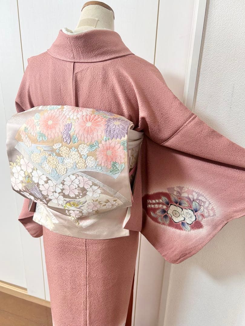 正絹訪問着　人気　辻が花　フルセット4点　卒業式　入学式　七五三　小柄さん