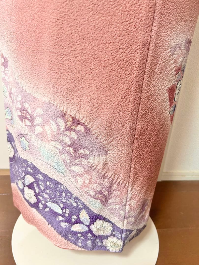 正絹訪問着　人気　辻が花　フルセット4点　卒業式　入学式　七五三　小柄さん