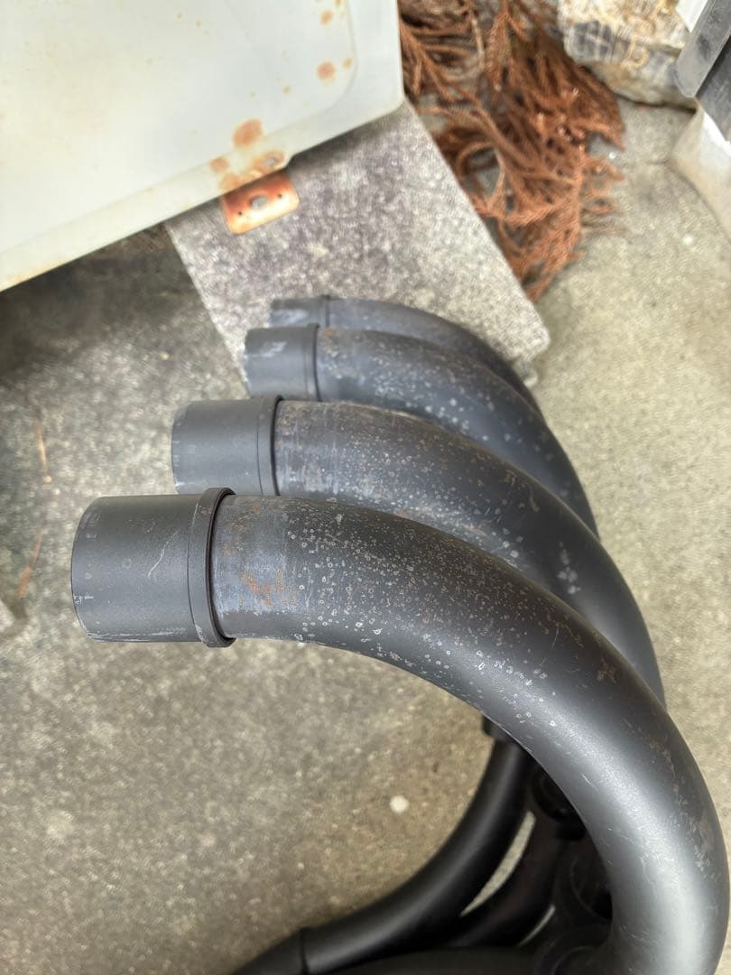 ゼファー750用　MID-KNIGHT モナカマフラー MISTY 鉄管