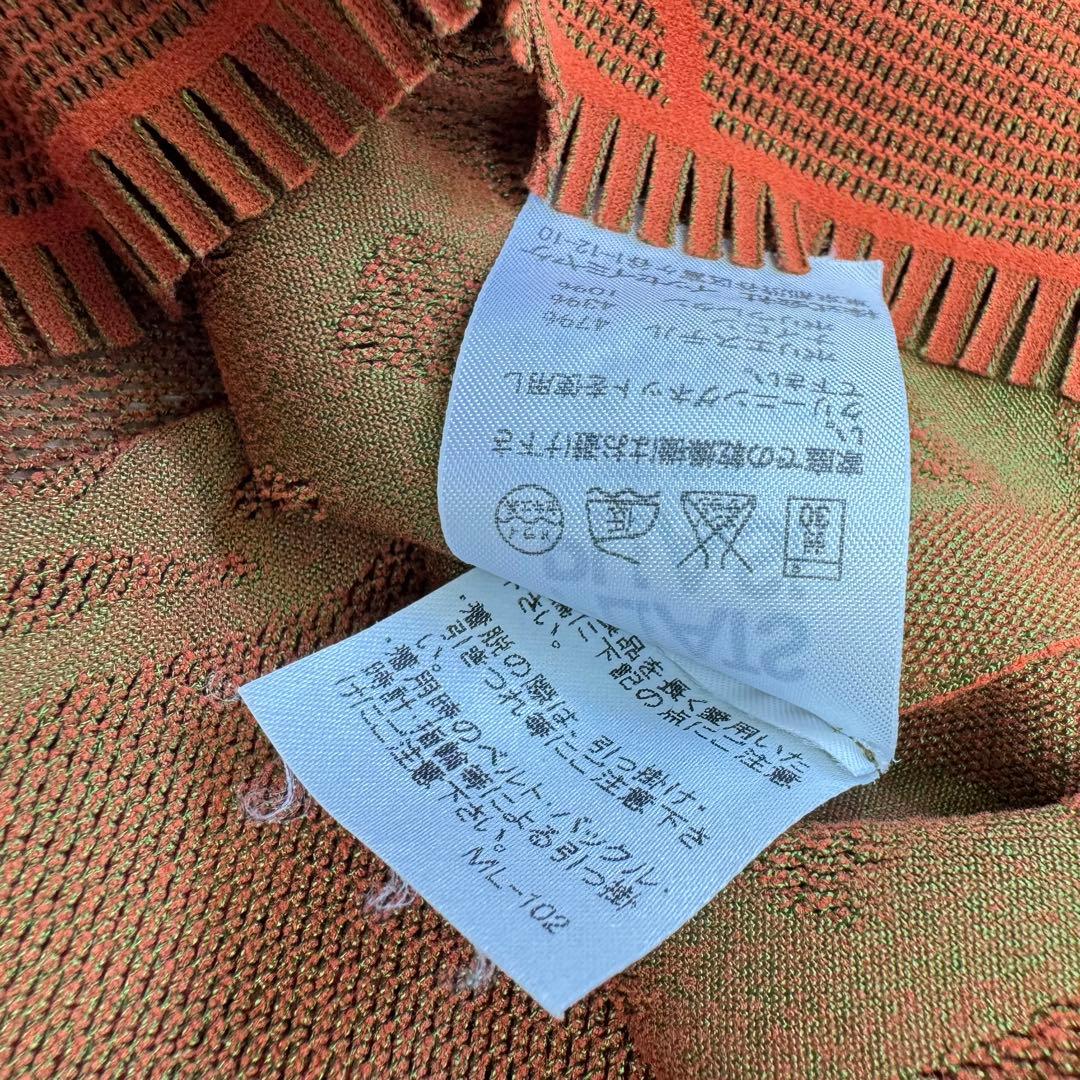 【人気】pleats please 半袖　カットソー　メッシュ　柄　サイズ3