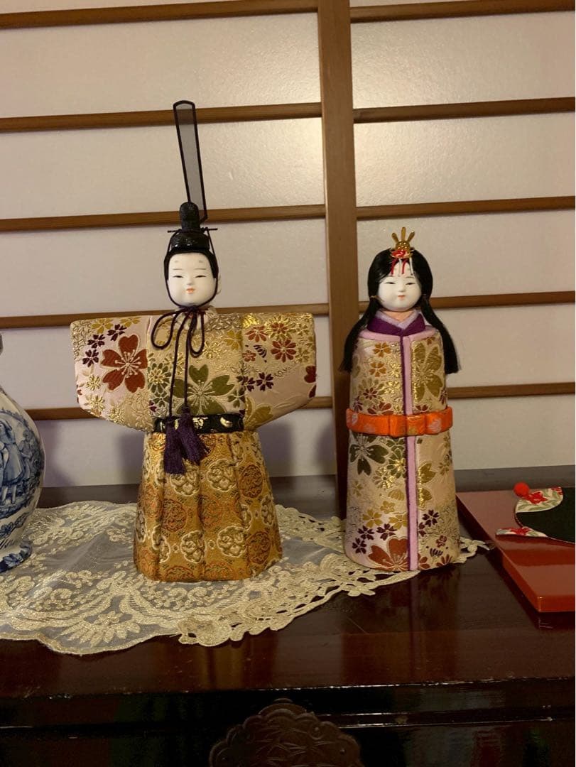 みかんママ•*¨*•.¸雛人形 木目込み雛人形 男雛 女雛 ひな祭り 立雛