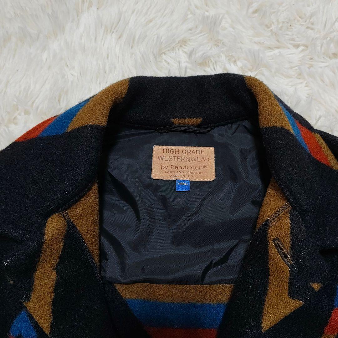 PENDLETON 80年代 ウールコート M相当 ネイティブ柄