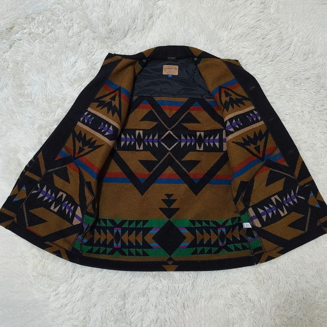 PENDLETON 80年代 ウールコート M相当 ネイティブ柄