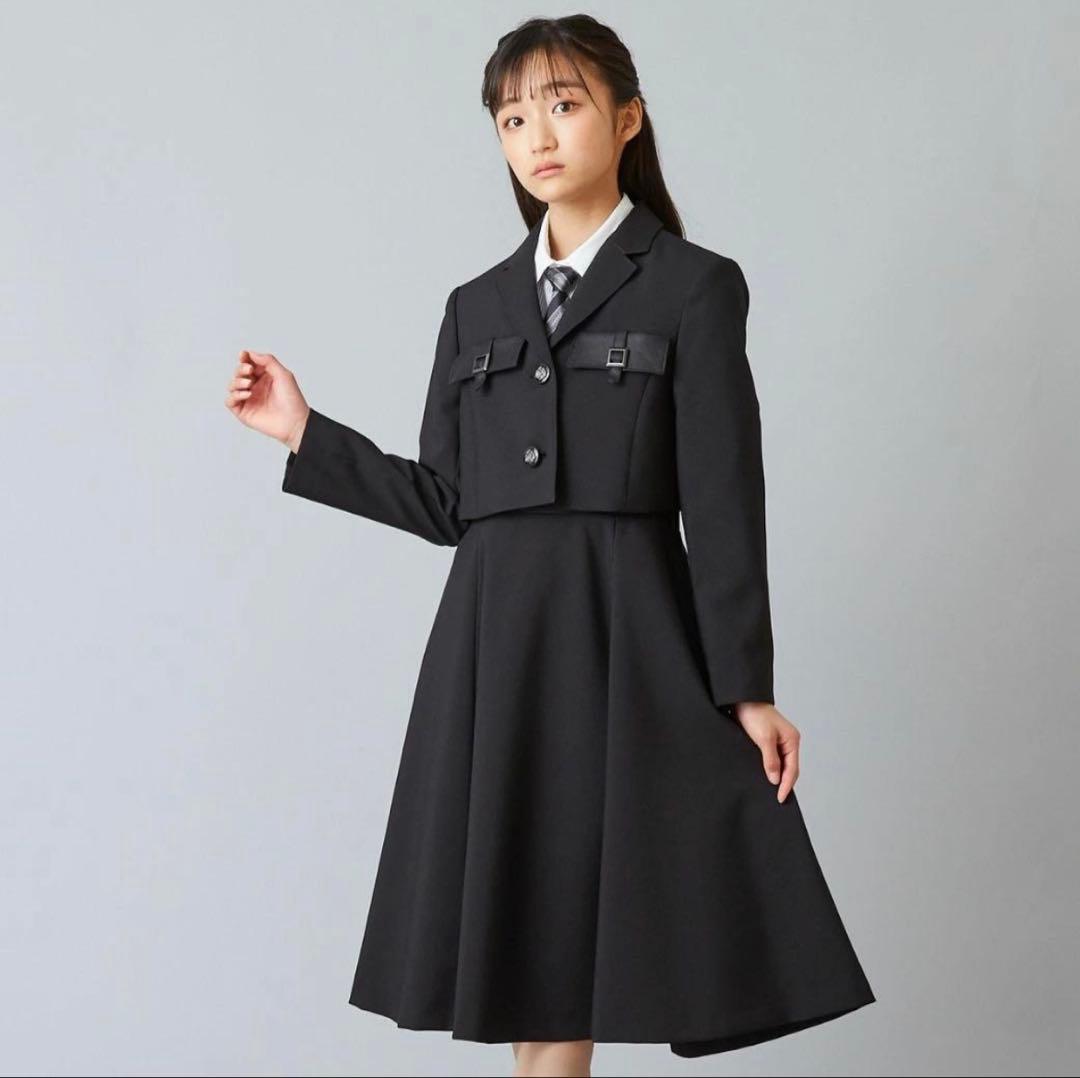 【美品】ELLE EN NOIR 160 卒業式　卒服　女子フォーマル4点セット