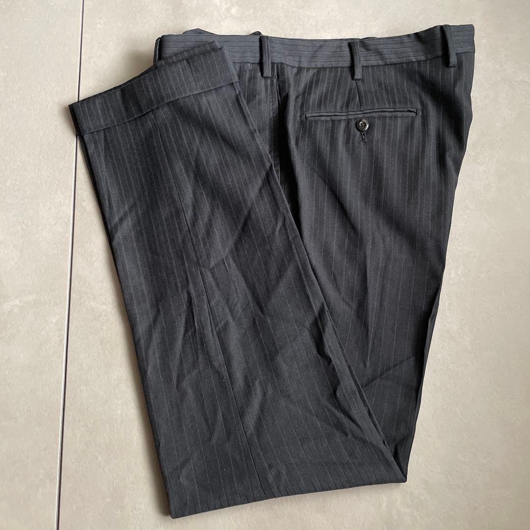 バーニーズニューヨーク ロロピアーナ スーツ グレー ストライプ L相当