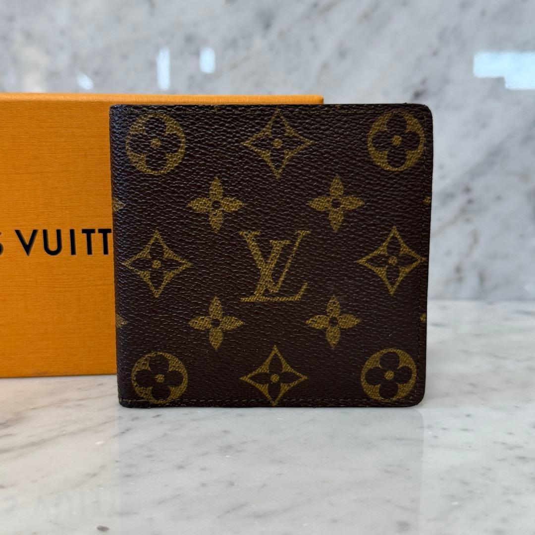 LOUIS VUITTON ルイヴィトン 二つ折り財布 モノグラム マルコ