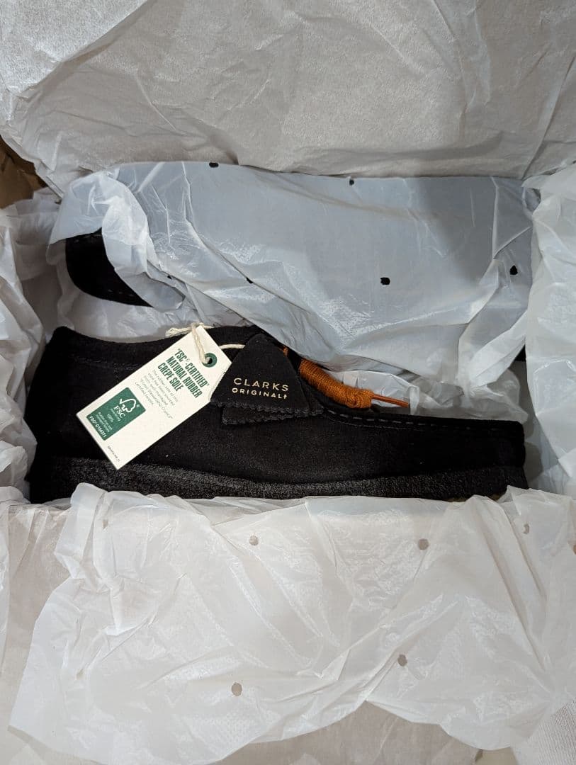 CLARKS クラークス ワラビー ブラックスエード