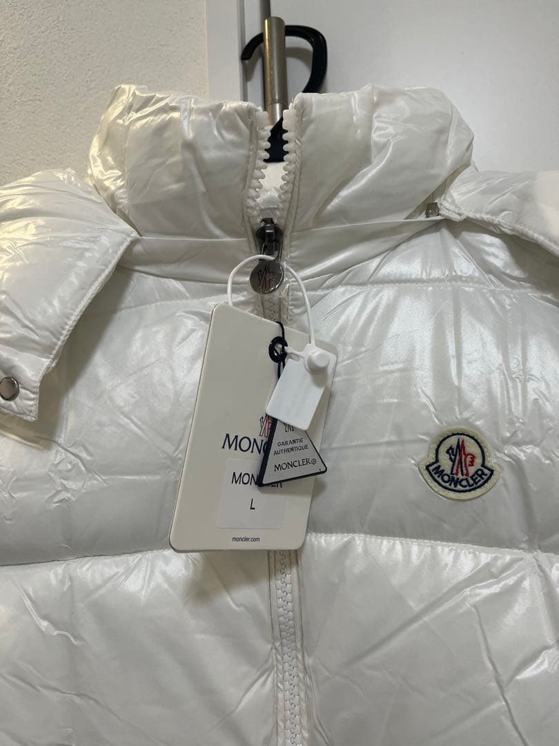 モンクレール　ダウンベスト　メンズ　ホワイト　Lサイズ　一点限り　MONCLER