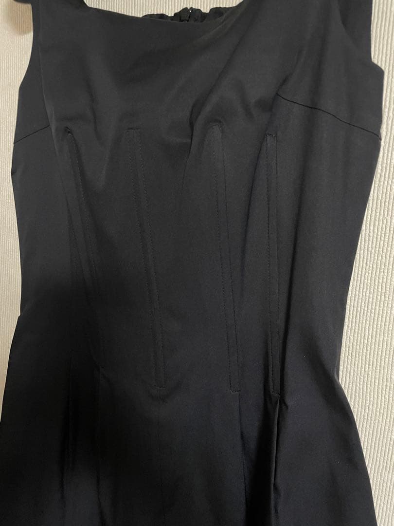 FOXEY ブラック シルク混ドレス 40