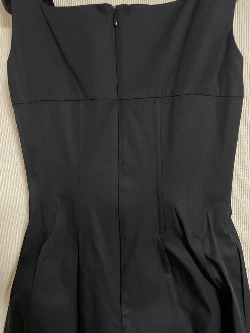 FOXEY ブラック シルク混ドレス 40