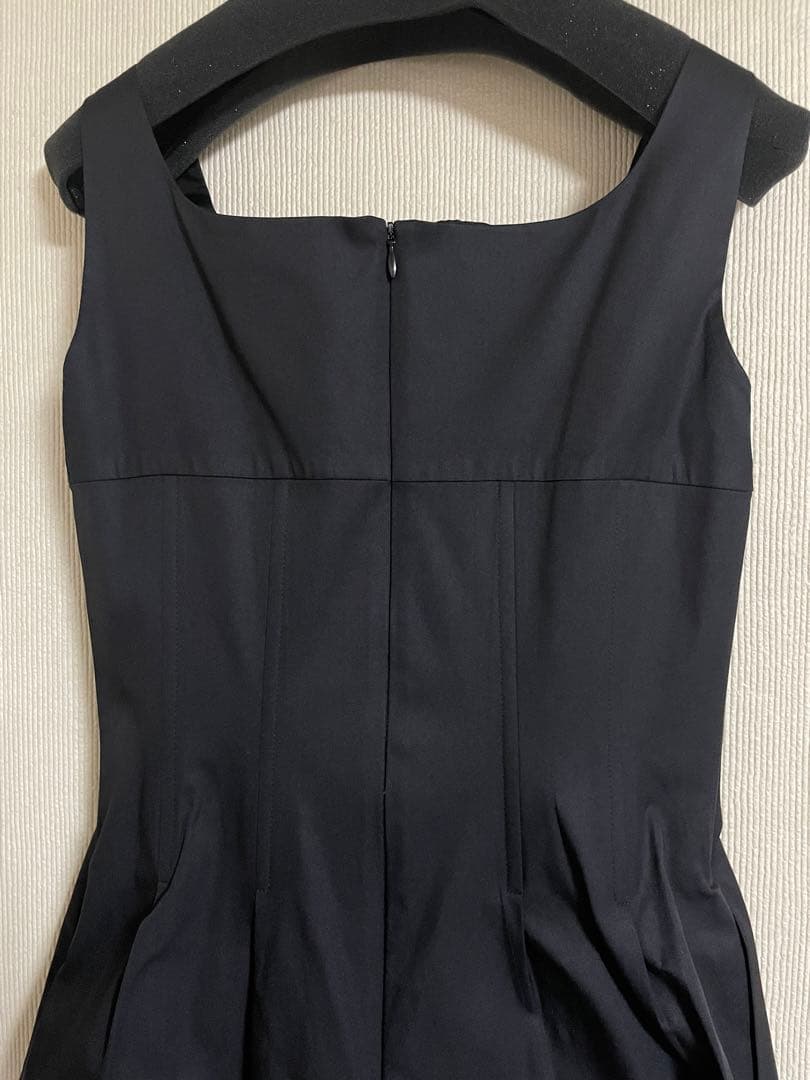 FOXEY ブラック シルク混ドレス 40