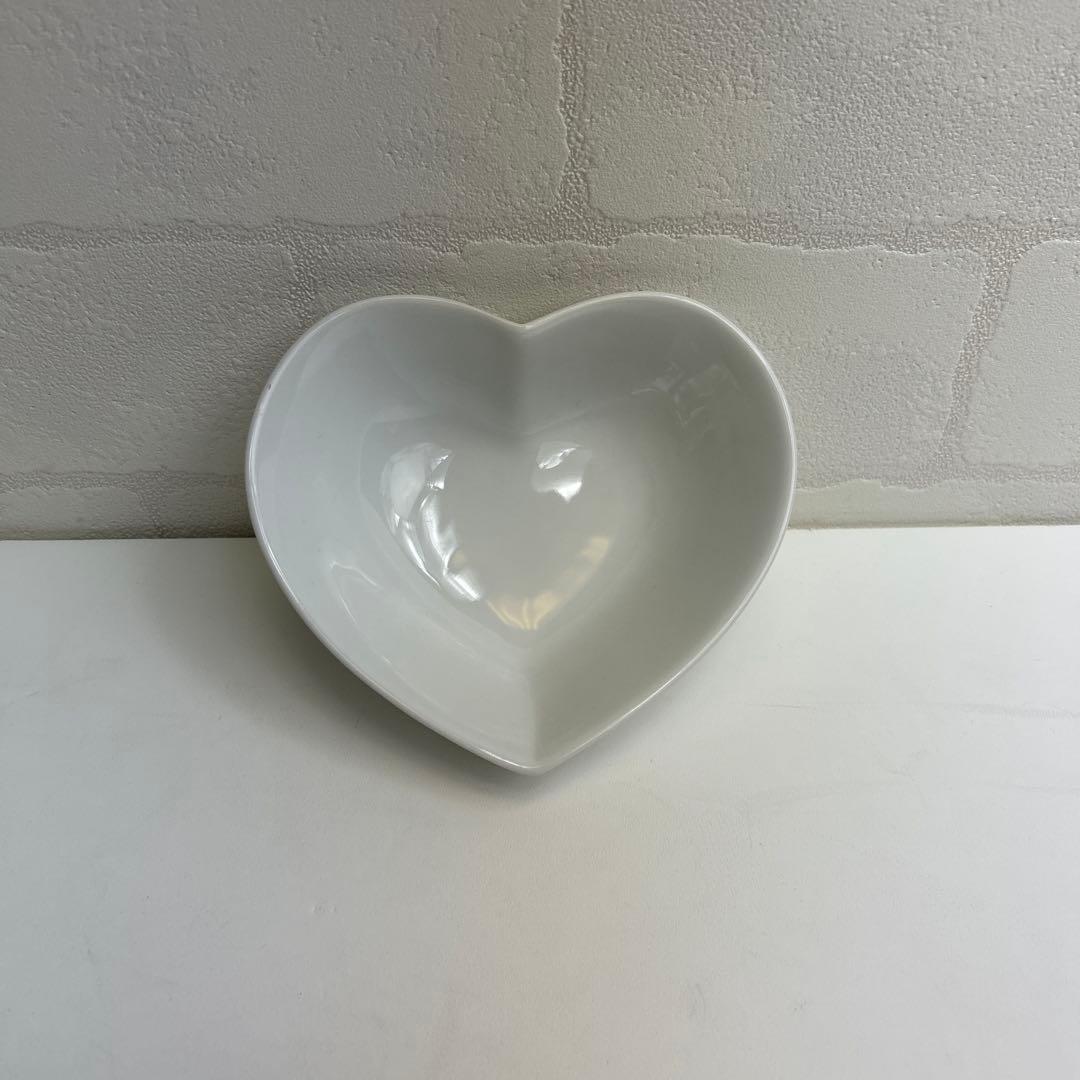 ハート型ホワイトボウル5個セット　3個