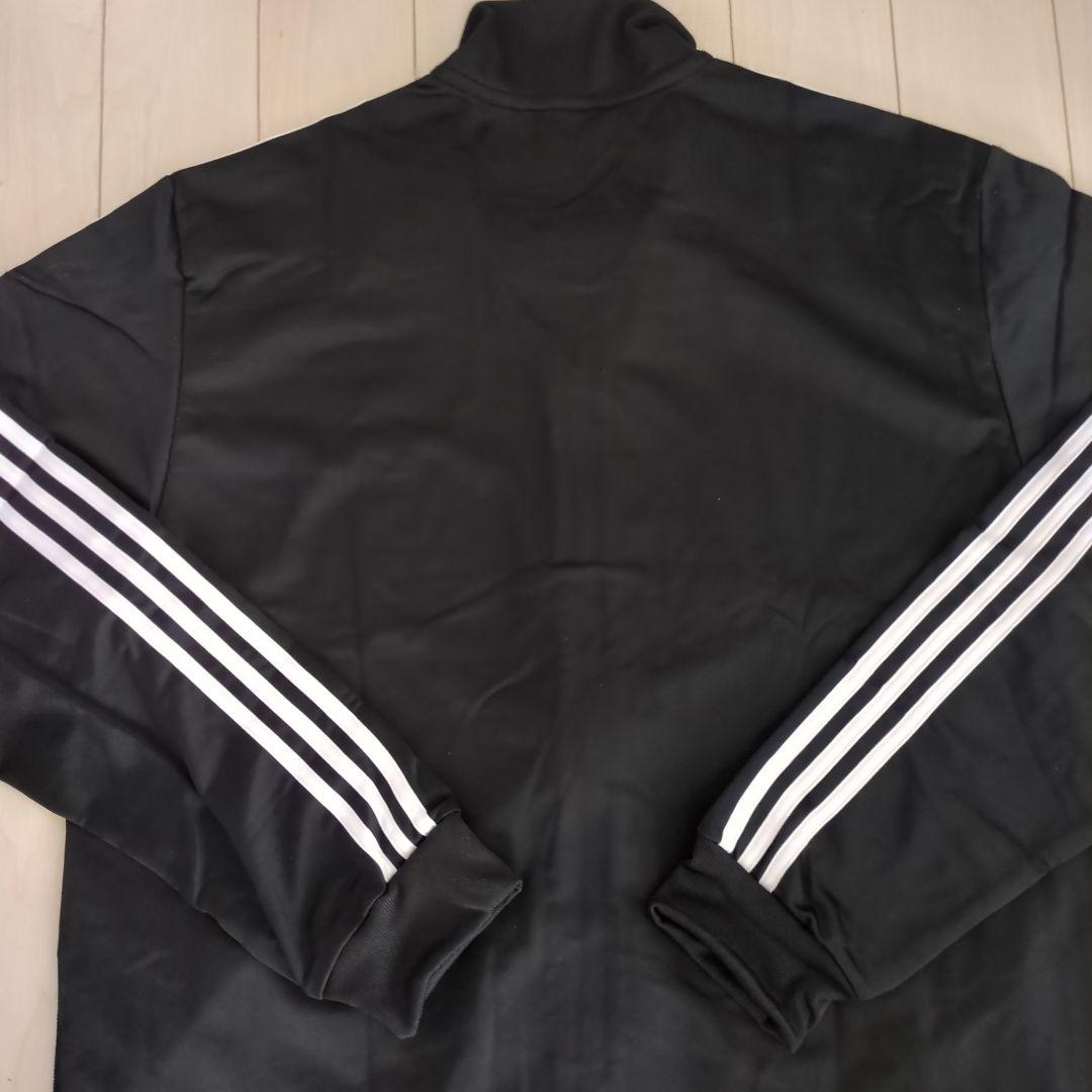 【新品タグ付・稀少品サイズ5XO】adidas ブラック ジャージ上下セット