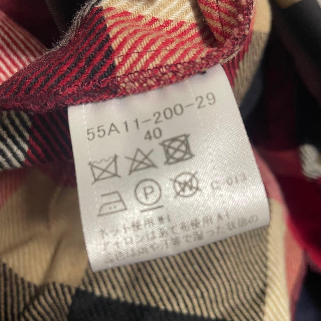 かで ブルーレーベル クレストブリッジ ネイビー トレンチコート 40