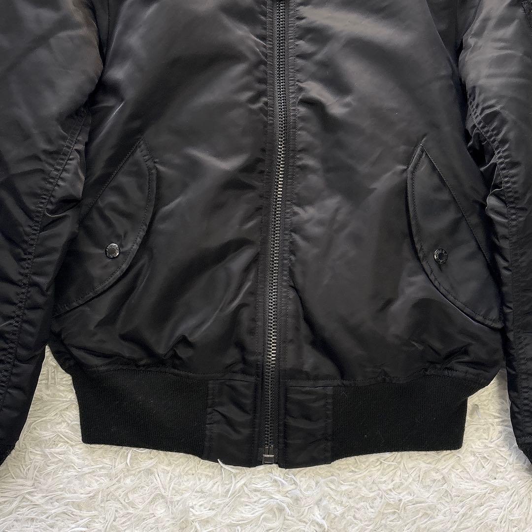 美品✨AVIREX MA-1 フライトジャケット リバーシブル ブラック L