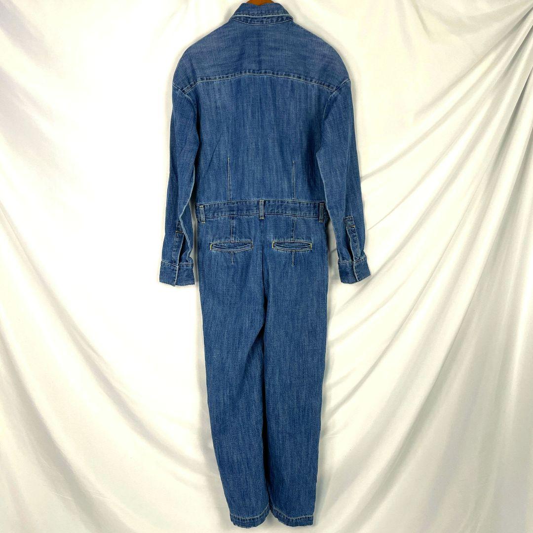 美品 R'IAM-PLAGE デニムオールインワン 36 つなぎ ジャンプスーツ