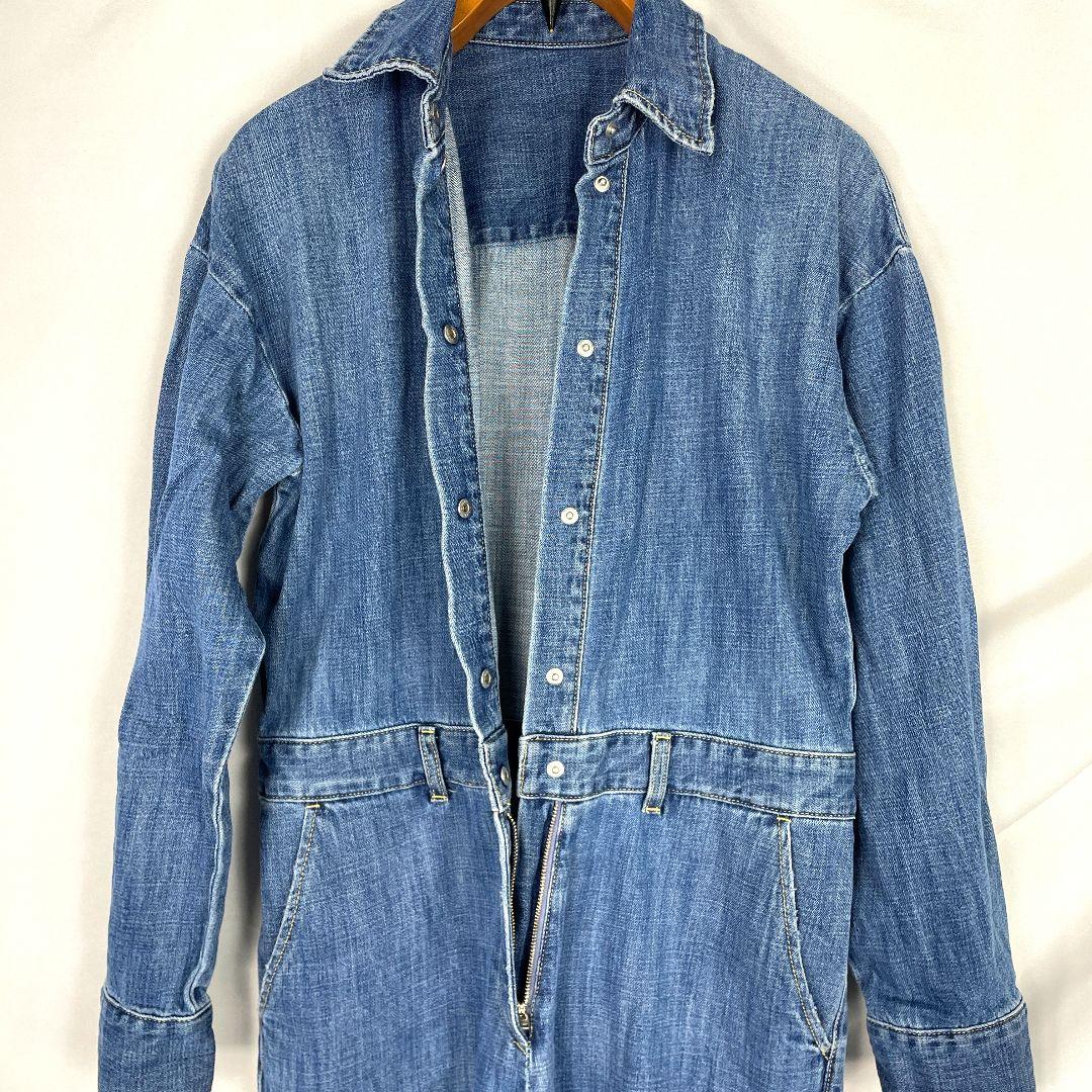 美品 R'IAM-PLAGE デニムオールインワン 36 つなぎ ジャンプスーツ