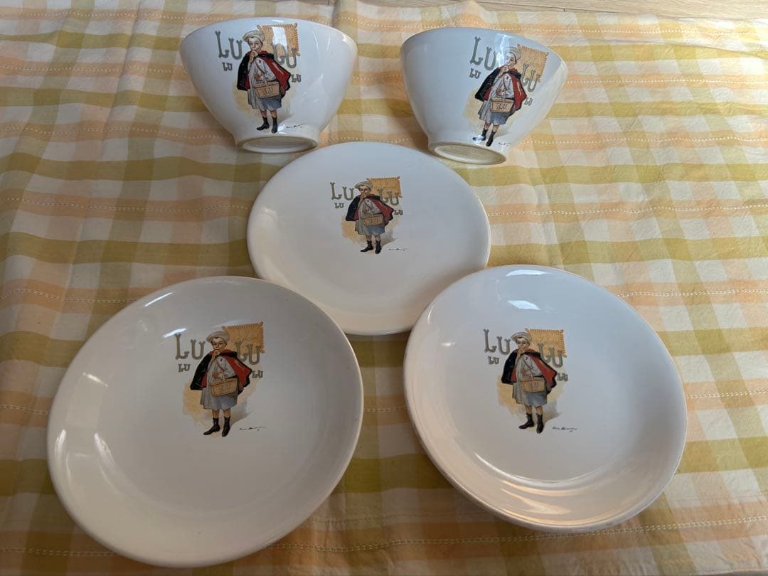 フランス　アンティーク　LuLu食器セット ((デットストック)) 希少雑貨