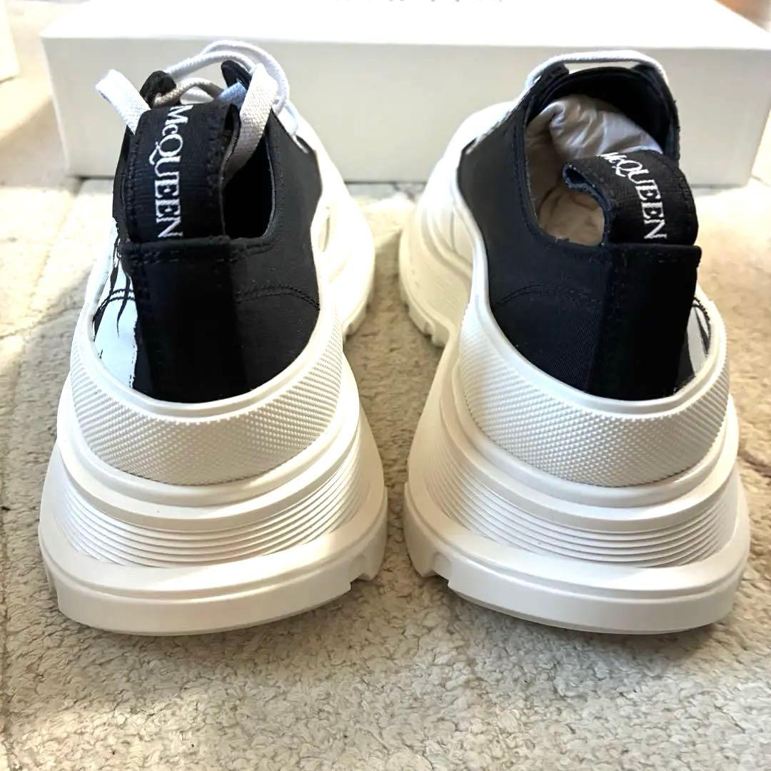 アレキサンダーマックイーン 厚底 レディーススニーカー黒白 23cm新品 正規品