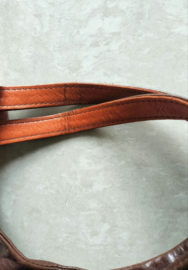 genten トートバッグ カゴバッグ　ブラウン/ベージュ