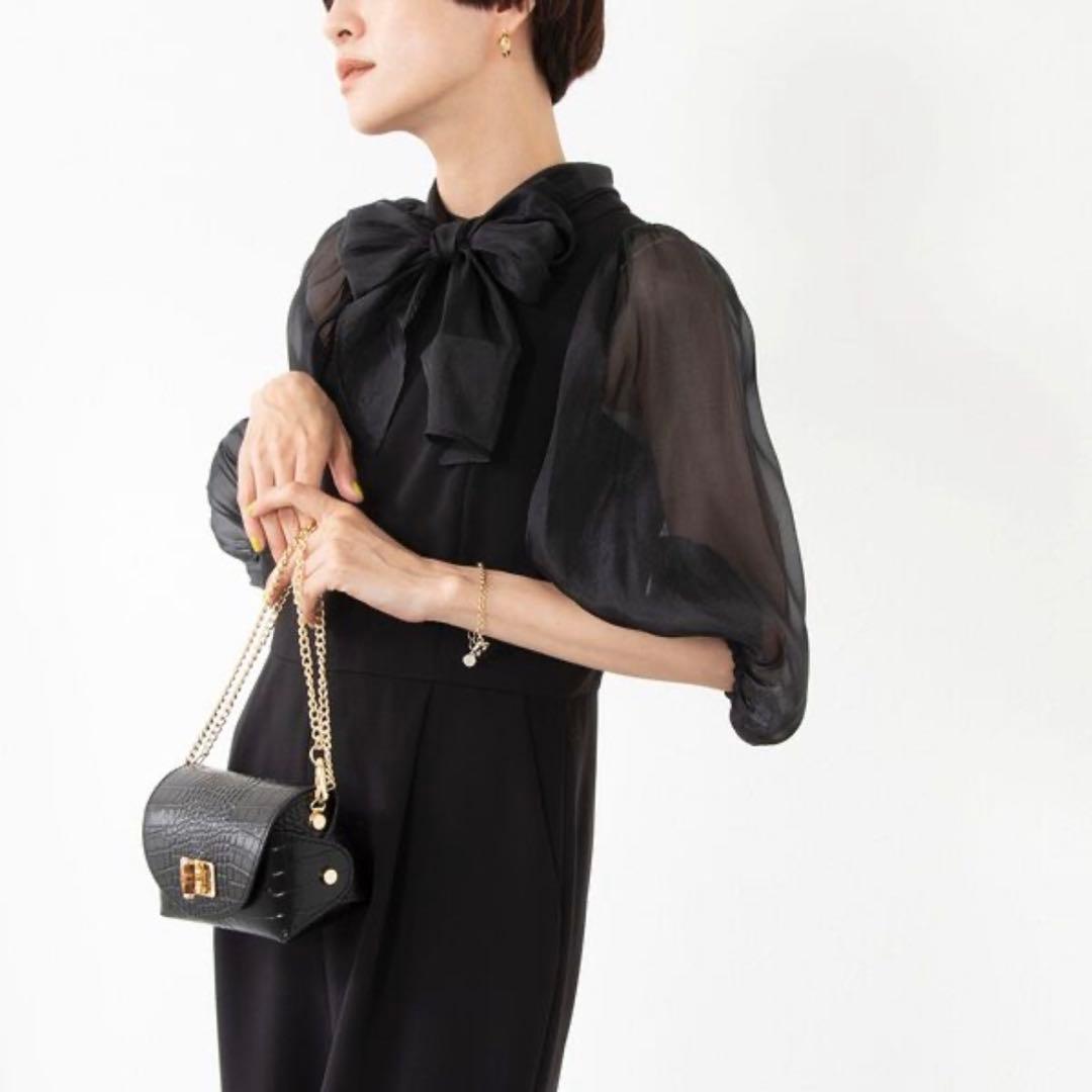 《ノーリーズ》 ボリュームスリーブオールインワン