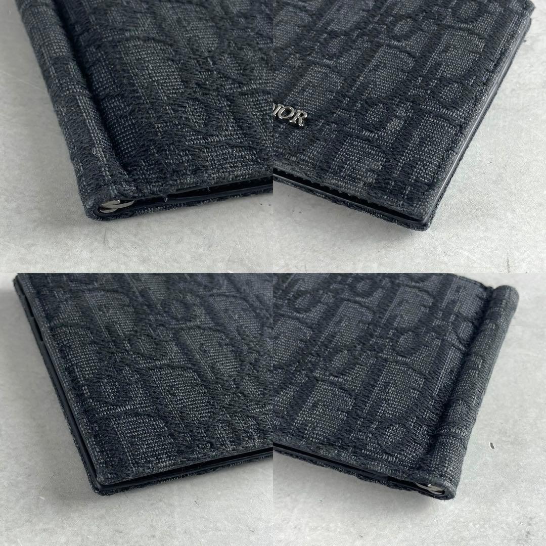 極美品✨ ディオール トロッター柄 オブリーク ロゴ金具 キャンバス ブラック