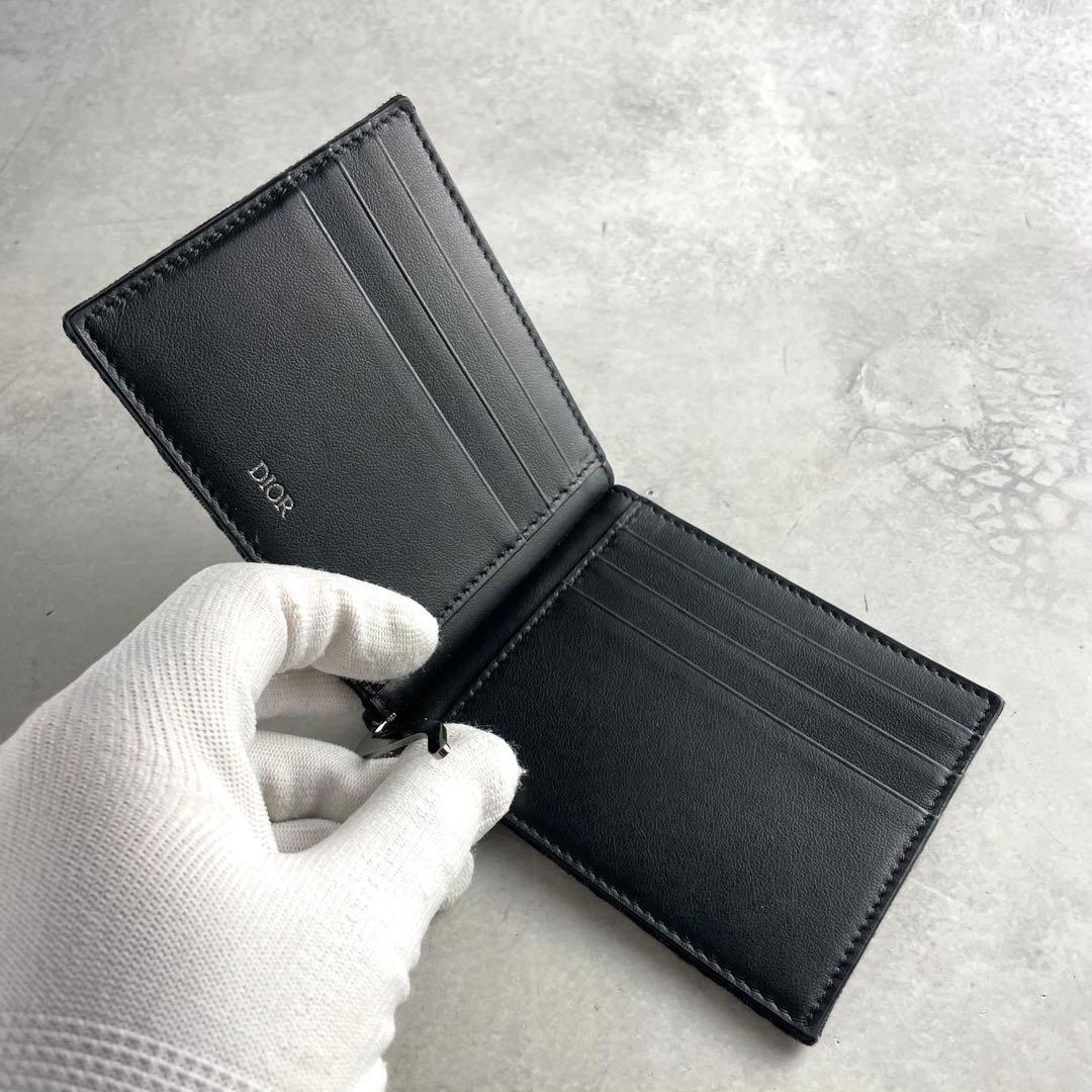 極美品✨ ディオール トロッター柄 オブリーク ロゴ金具 キャンバス ブラック