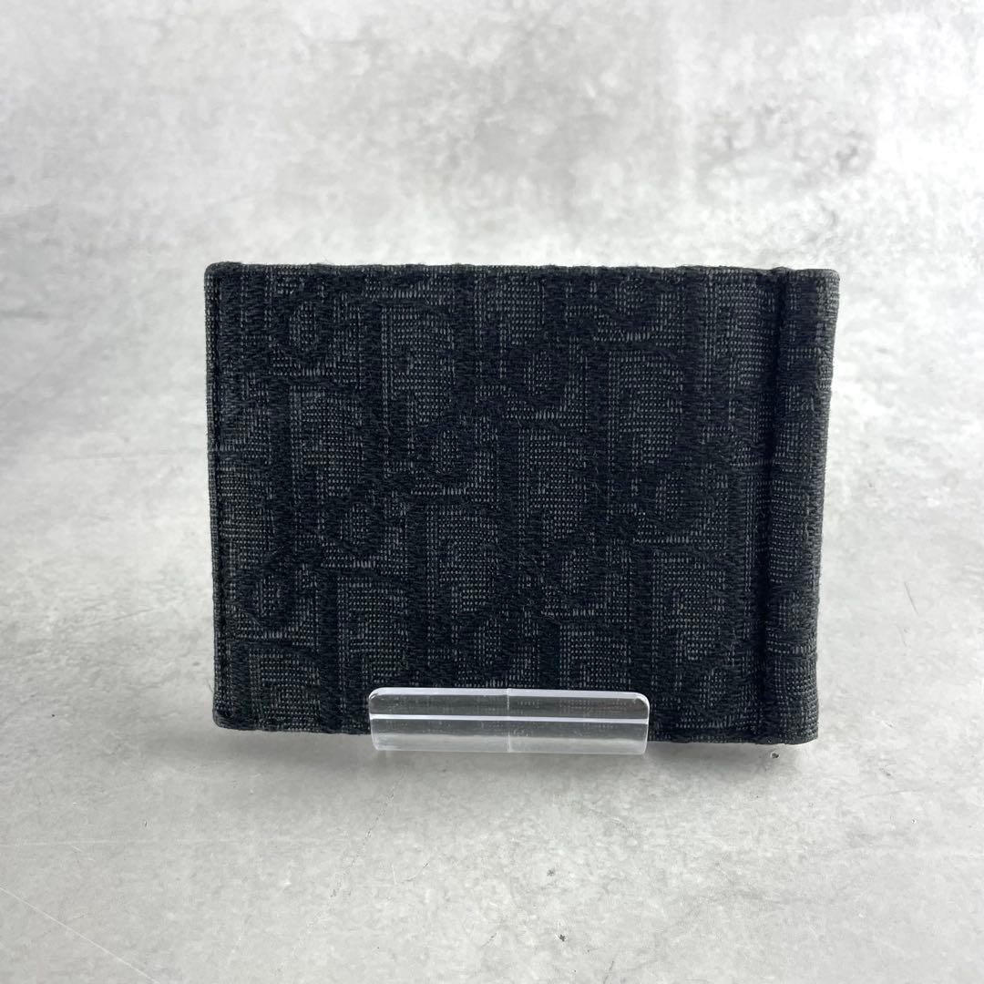 極美品✨ ディオール トロッター柄 オブリーク ロゴ金具 キャンバス ブラック