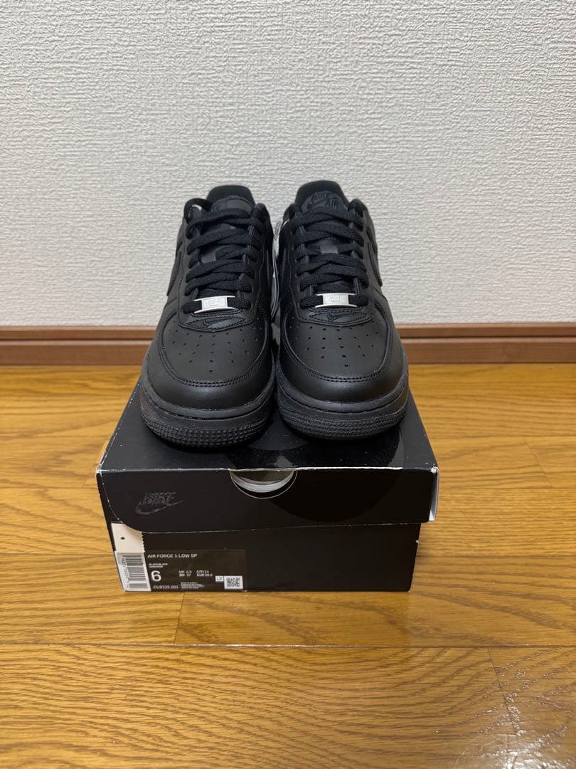 Supreme × Nike Air Force 1 Low 黒 24センチ