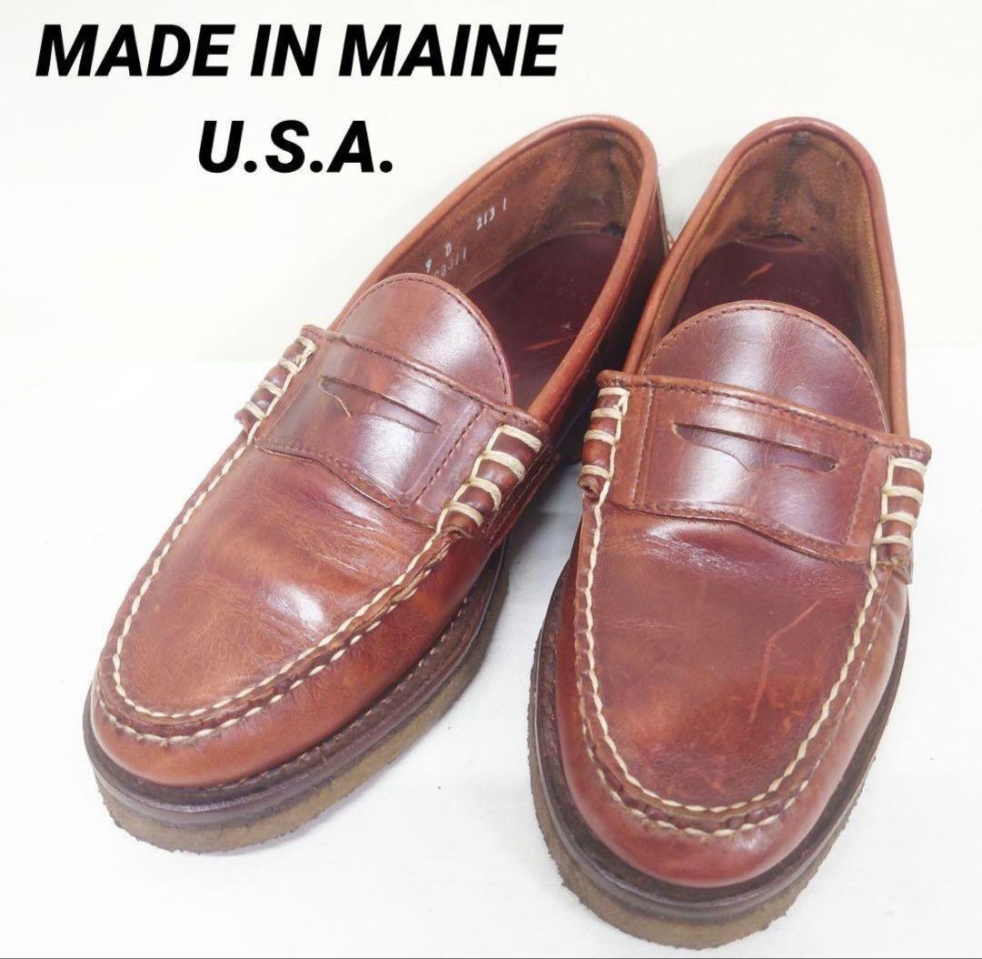 MADE IN MAINE U.S.A.アメリカ製レザーシューズペニーローファー