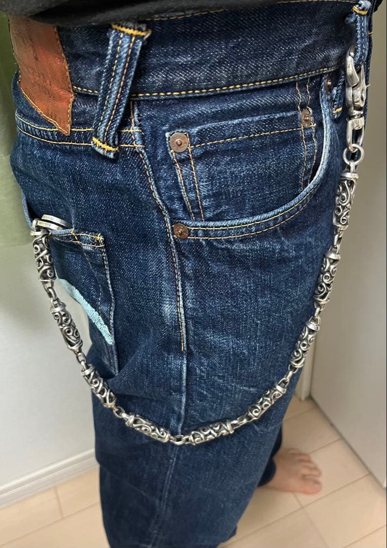 クロスローラー　シルバーウォレットチェーン