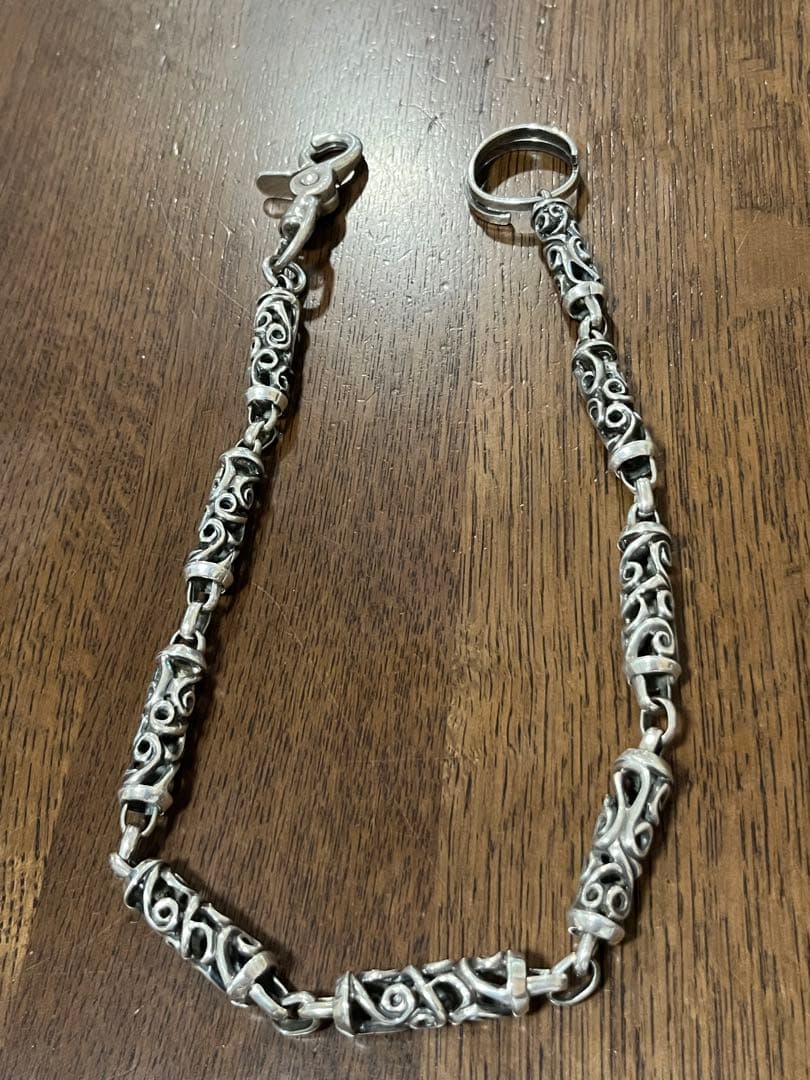 クロスローラー　シルバーウォレットチェーン