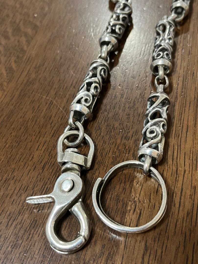 クロスローラー　シルバーウォレットチェーン