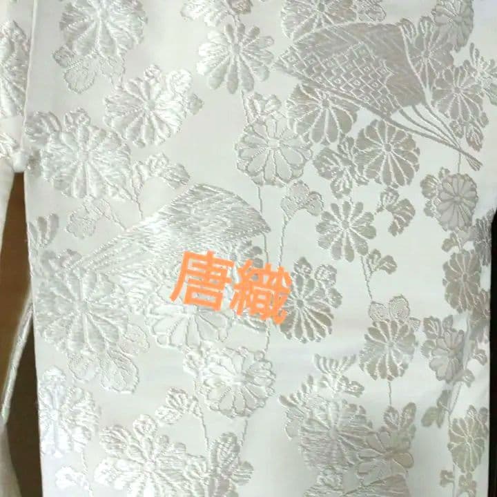 白無垢 菊と扇子柄に唐織 5
