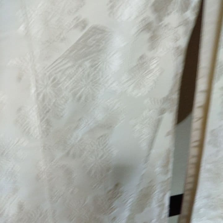 白無垢 菊と扇子柄に唐織 5