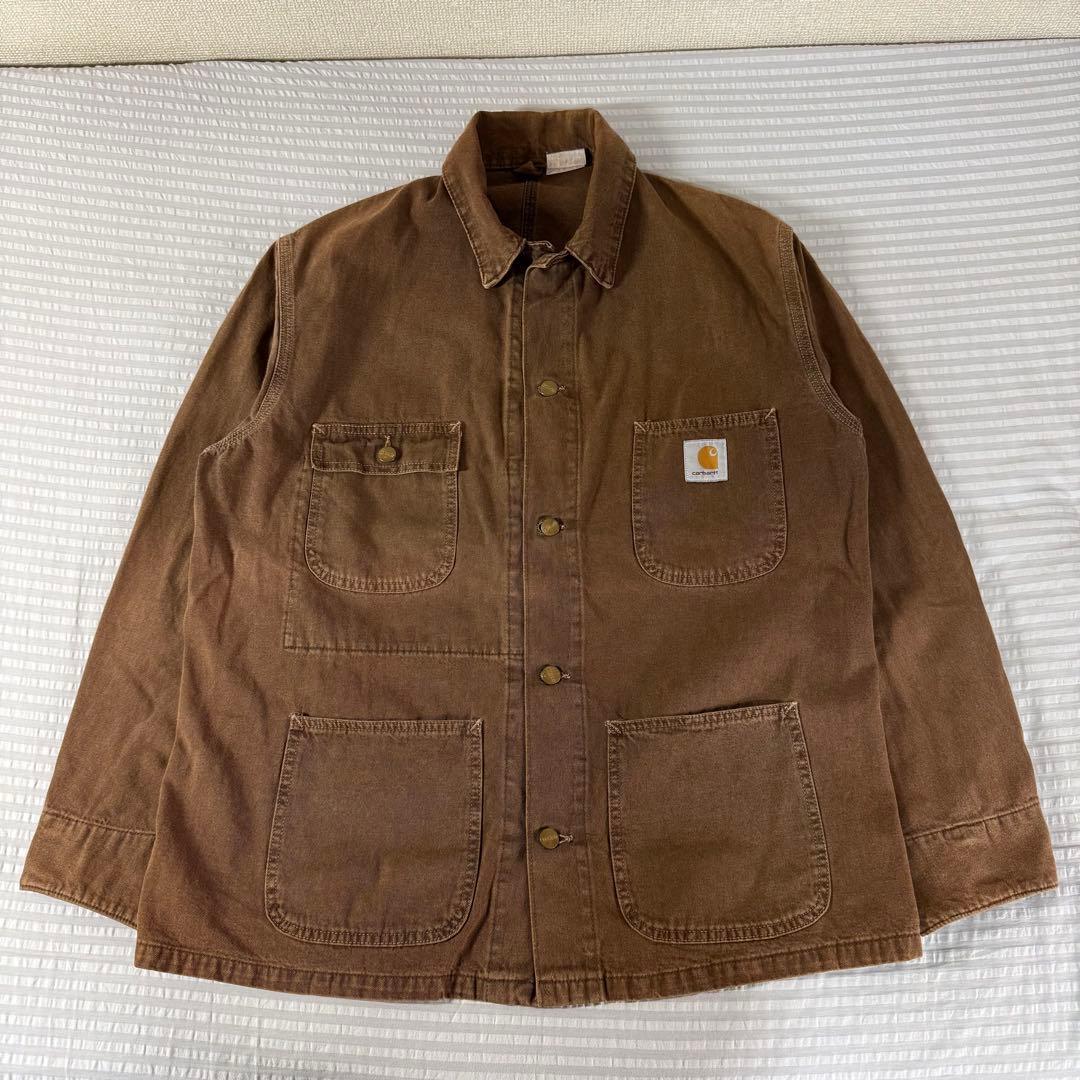 希少レア　裏地無し　カーハート　チョアコート　カバーオール　USA製