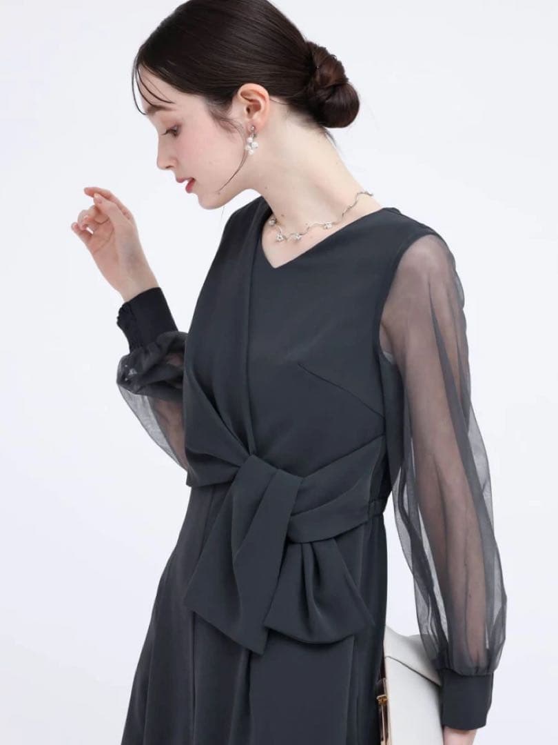 新品　ヤマダヤ　Rire Fete ウエストリボン ロングドレス　パンツ