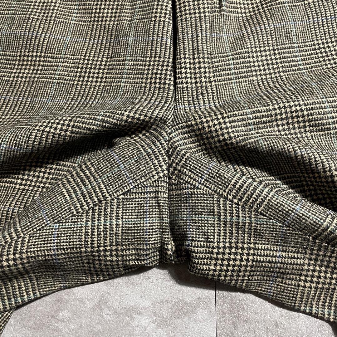 80s ラルフローレン optiジッパー 千鳥格子 イタリア製【W31】