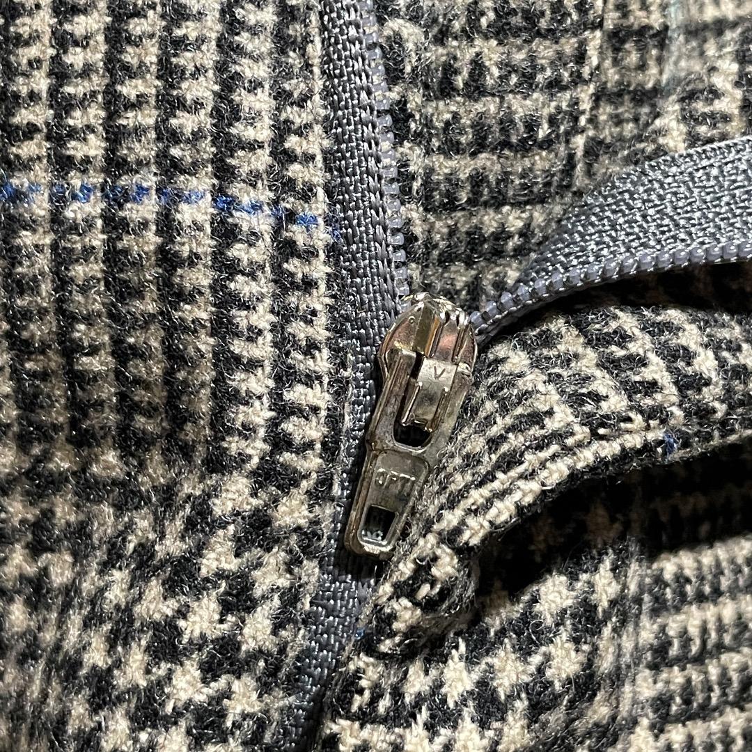 80s ラルフローレン optiジッパー 千鳥格子 イタリア製【W31】