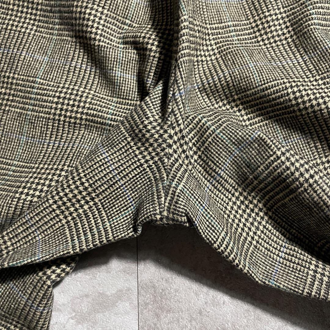 80s ラルフローレン optiジッパー 千鳥格子 イタリア製【W31】