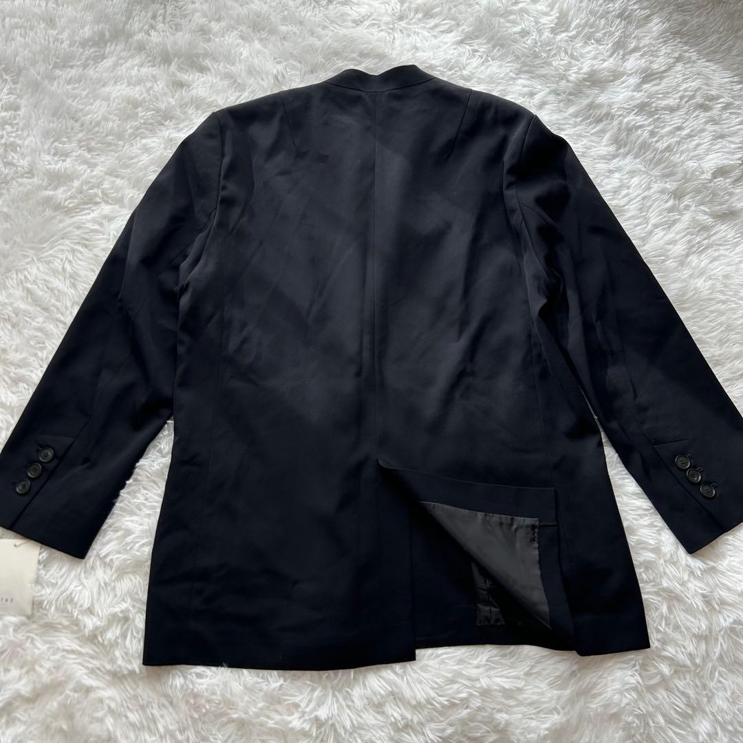 新品タグ付/ETRETOKYO 2WAYシルエットノーカラージャケット ネイビー