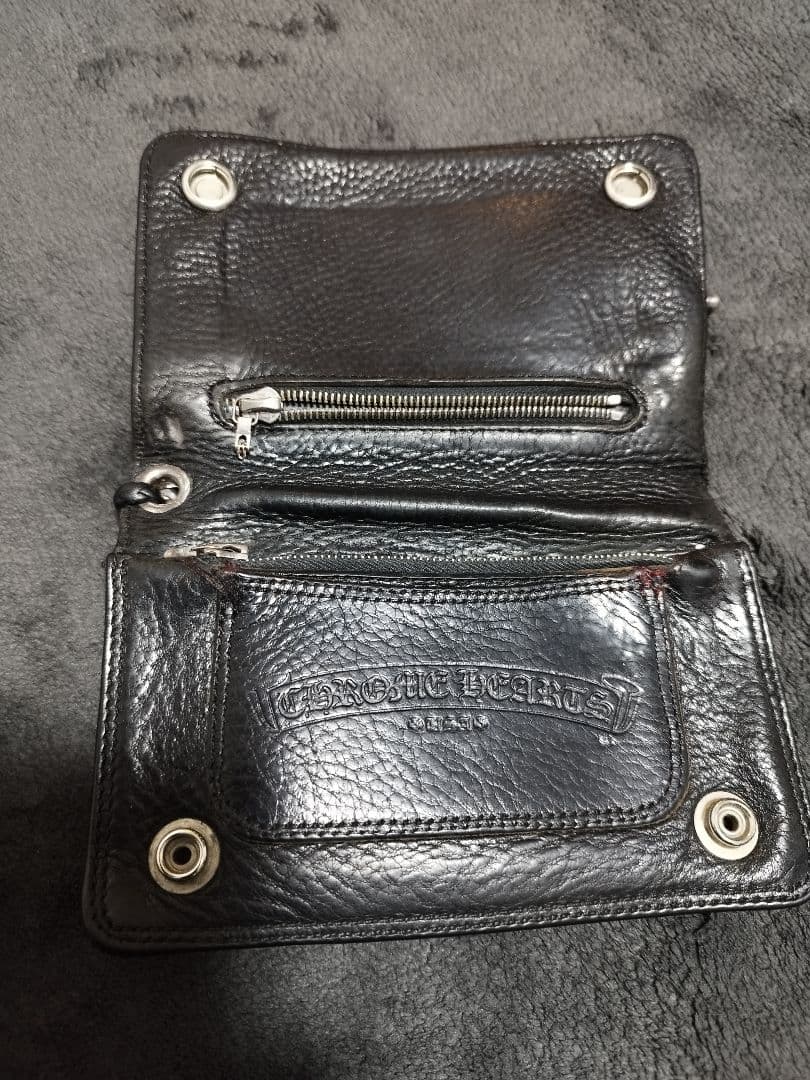クロムハーツ　2zipウォレット　ストラップ　原本付き