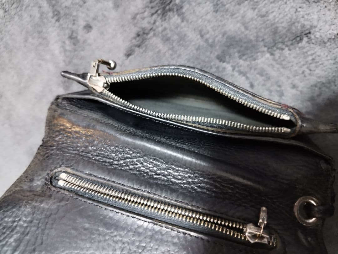クロムハーツ　2zipウォレット　ストラップ　原本付き