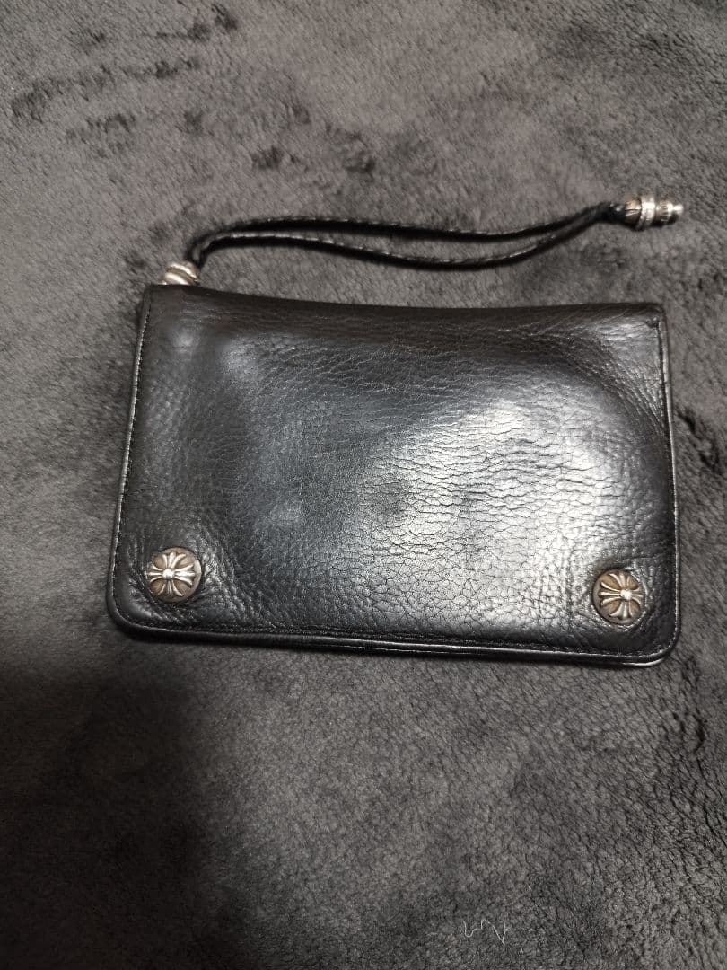 クロムハーツ　2zipウォレット　ストラップ　原本付き