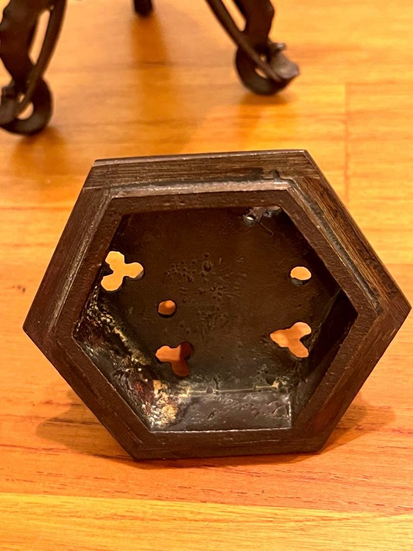 Yasuino　米田秀保作　六角麒麟香炉