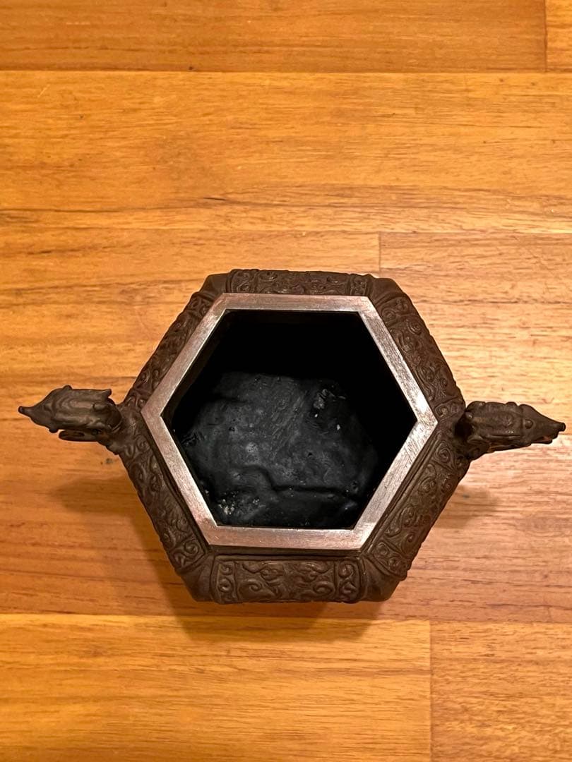 Yasuino　米田秀保作　六角麒麟香炉