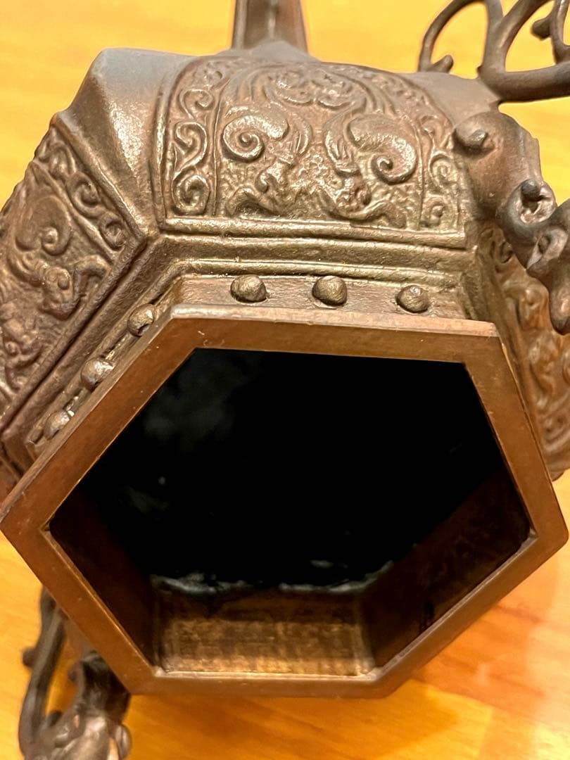 Yasuino　米田秀保作　六角麒麟香炉