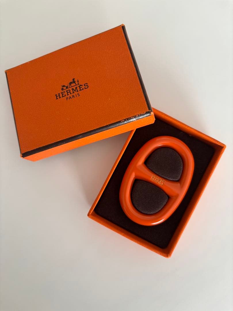 HERMES シェーヌダンクル　スカーフリング　未使用品