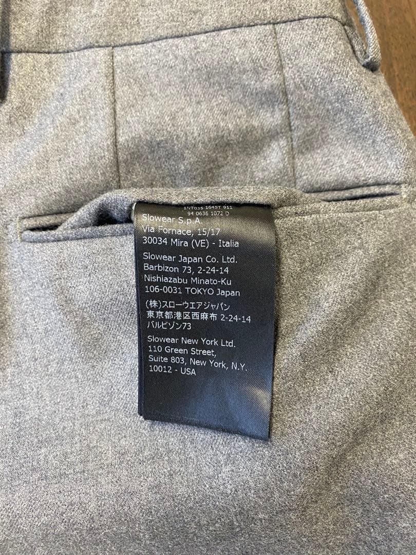 INCOTEXウールスラックスパンツ